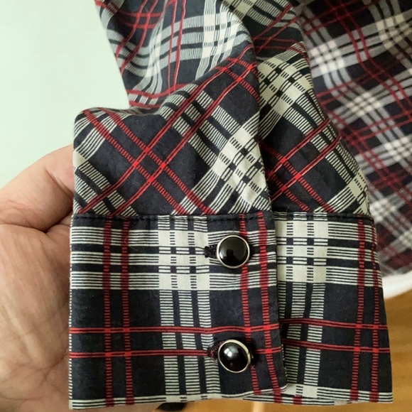 Eve Gravel Plaid Shirt, Size M - Picture 10 of 15